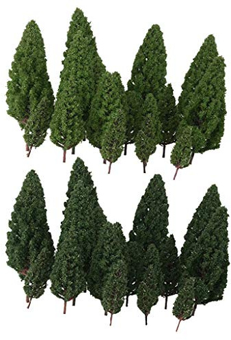 Unbekannt - Pagoda in scala 1/50 a 1/400, per creare alberi e foreste, accessori per treni, ferroviari, ferroviari, paesaggi, Diorama o layout, confezione da 40