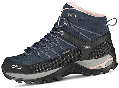 CMP Rigel Mid Wmn trekking sko Wp dam Promenadsko, Asfalt anancite ros, 42 EU