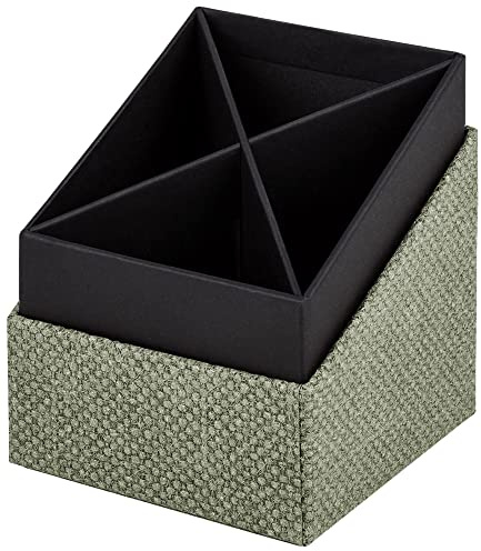 Rössler SOHO Stifteköcher | Stifte Organizer | Stiftehalter Schreibtisch | Büro Organizer | Schreibtisch Zubehör | Büro Zubehör | 86 x 86 x 100 mm | 1 Stück | Farbe: Grün | Salbei | Stiftehalter für Schreibtisch und Büro, zur Aufbewahrung von Stiften, Markern und Schreibzubehör