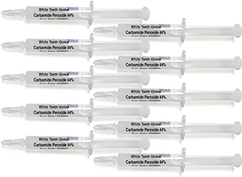 Pack of 10 Syringes of 10ml of Teeth Whitening 44% Gel