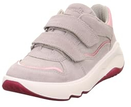 Superfit Mädchen Melody 1-000630 Sneaker, Hellgrau Rosa 2500, 29 EU
