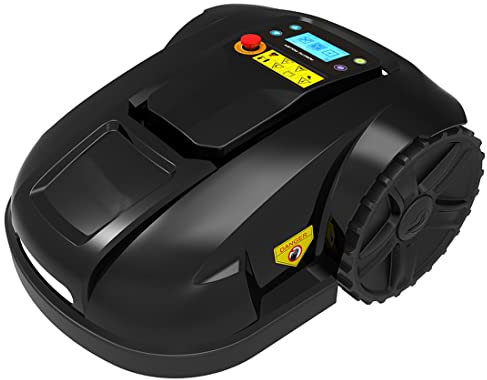 DISHENGZHEN Garden Automatic Intelligent Robotic Lawn Mower, Robot Grass Cutter, Automatic Grass Cutting Machine, for Gardening, Includes An Installation Kit