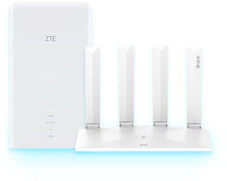 ZTE MC889 + T3000, New Gen 5G Outdoor Antenna MC889 Paired with WiFi 6 Router T3000, Strong Signal, High Performance, 5G Coverage for up to 128 Users + 2 Year Warranty