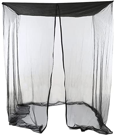 Patio Swing Moskitonetz mit Reißverschlusstür, Polyester Mesh Net Screen Universal für Outdoor Garten Swing Stuhl Sitz Moskitonetz für Balkon Terrasse,Schwarz,1.25x1.85m