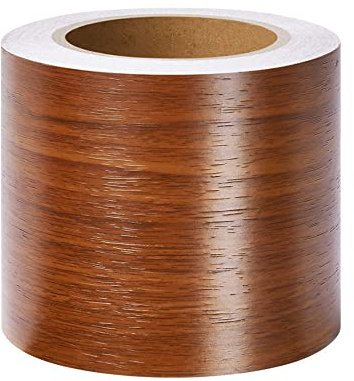TapetenbordüRe Selbstklebende BordüRe Wand Wohnzimmer Tapeten Fliesenaufkleber Bad Dekoband Selbstklebend Braunes Teakholz 8cm X 500cm