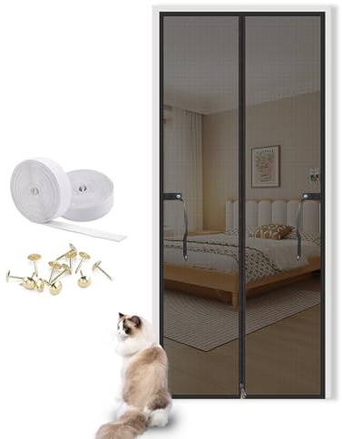 NaLsa Customizable per Gatti Porte di Fuga Durevole E Resistente allo Strappo Addensato Divisoria Cani E Gatti Rete Tende in Plastica Schermatura Porte Zanzariera Tenda della Porta