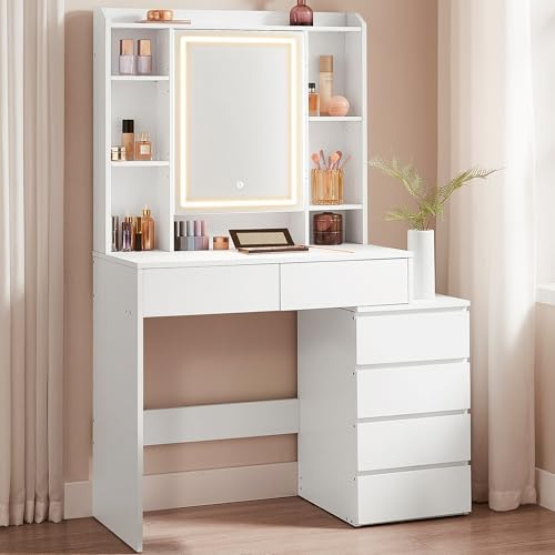 VASAGLE KAILYN Collection - Dressing Table with LED Lights