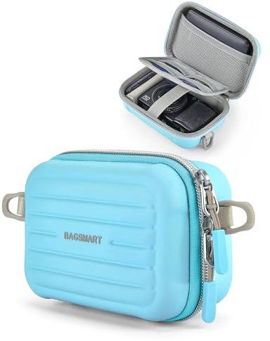 bagsmart Digital Camera Case, Waterproof & Protective Small Camera Bag with 2 Carrying Ways, Lightweight Camera Sling Bag for Canon PowerShot SX740 HS/ELPH 180/190/G7 X Mark III, Sony Alpha 6700 Blue