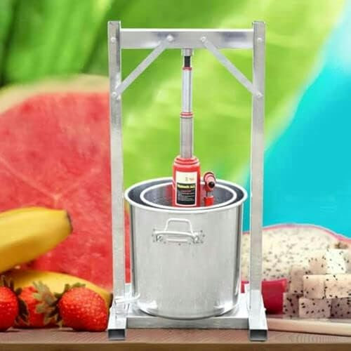 FUEPRFL 12 -Liter Fruit Wine Press, Grape Crusher, Hydraulic Cat Juice, 304 Stainless Steel Fruits Press, Wine Cider, Cider, Fruit Crusher ~/