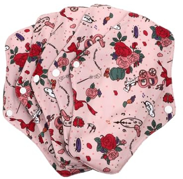 Assorbente Igienico Lavabile in Bambù Carbonizzato 5 Pezzi | Riutilizzabile, Confortevole da Indossare, per Uso Quotidiano e Outdoor Colore Casuale