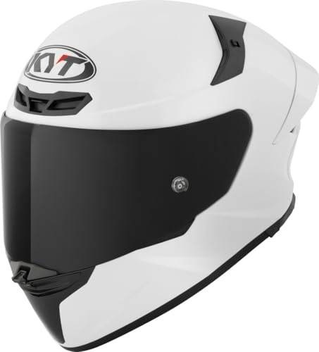 KYT TT-Revo Plain Helm, weiß, M (57/58)