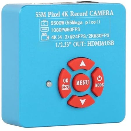 Accessoires pour microscopes de laboratoire Caméra de microscope USB HDMI 55MP 4K 2K