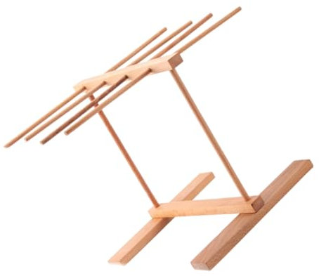 HOLIDYOYO Séchoir à Nouilles en Bois de Hêtre Portable Support Amovible pour Séchage et Rangement Pratique à Domicile