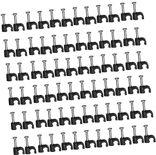 NUOBESTY Grapas para Cables Clips Resistentes para Cableado Eléctrico Fácil Instalación Alta Durabilidad y Soporte para Cables Ethernet Tv USB