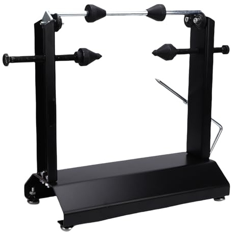 Aramox Equilibrador de Ruedas para Motocicleta, Soporte Equilibrador de Neumáticos con Conos de Centrado Ajustables, Soporte de Equilibrio de Ruedas de Motor para Neumáticos de hasta