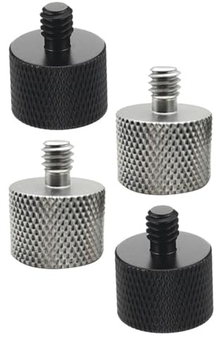 NOLITOY Mikrofonstativadapter und 5/8-zoll Außengewinde mit 1/4-zoll Innengewinde Präzise Gefertigt aus Aluminiumlegierung 4 Stück für Kamera Zubehör