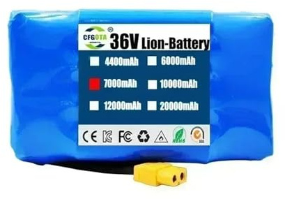 36V 12Ah 10s2p Battery Packs Rechargeable Lithium Ion Battery, Compatible For Electric Self Balancing Scooter HoverBoard Unicycle(6000mAh)