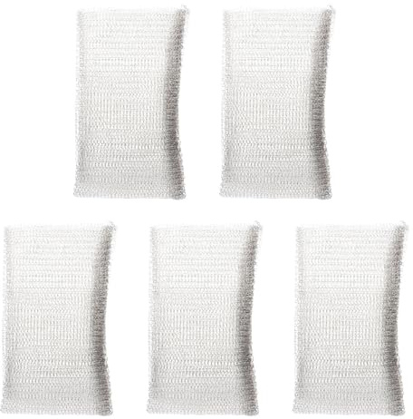 Confezione da 5 cestini in rete metallica in acciaio inox, capacità 5 galloni, proteggono piante, arbusti e alberi da frutto dai danni alle radici da piccoli animali (10 x 9 pollici (25 x 23 cm)