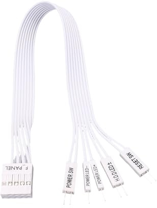 Cable de extensión de placa base, cable de extensión de cable de placa base, fácil instalación, fuente de alimentación LED Reset PC, F Panel hembra a fuente de alimentación de 2 pines