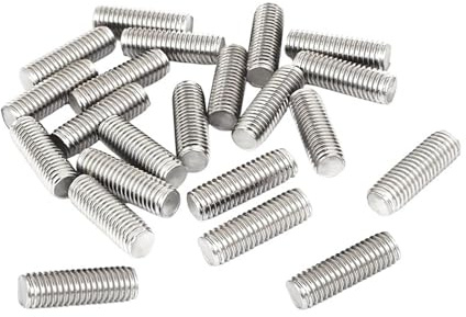 Perno de varilla completamente roscado acero inoxidable Pernos sin cabeza métricos(30mm(15pcs),M2)