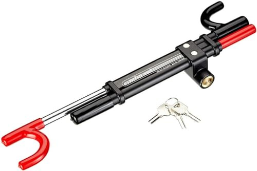 Cartrend 60159 Lenkrad-Absperrstange, Schwarz,rot,blau