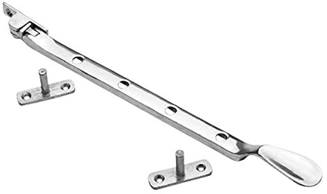 Merriway BH03013 Ferma-Battente per Finestre Stile Vittoriano, Bianco