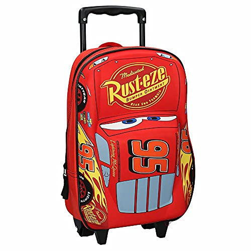 Cars 3 Lightning McQueen 3D Piston Cup Champion Trolley Backpack