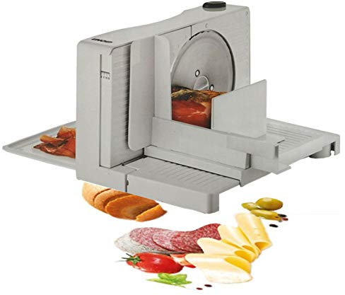 Cortadora de carne eléctrica para el hogar, cortadora pequeña plegable de 1-15 mm, máquina de verduras de pan de carne de cordero congelada de corte manual semiautomático de 100 vatios