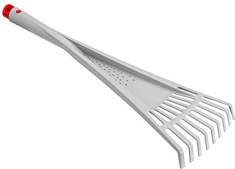 botle Rastrello per arbusti in plastica robusta, rastrello da giardino, 9 denti, rompighiaccio da giardino, piccola scopa, piccoli elettrodomestici per il giardino, rastrello maneggevole, scopa per