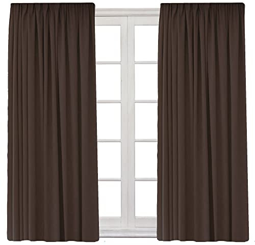 Cleanlevel Verdunkelungsvorhang (2er Set) 140x245 cm – Vorhang Blickdicht mit Kräuselband – Vorhang Verdunkelung mit Hitzeschutz & Kälteschutz