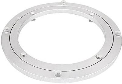 X1NGFU 1 Stück Schwerlast Drehkranz Drehlager Drehtellerlager Aluminiumlegierung Drehscheibe,360° Drehbar Runder Lagerplatte Plattentellerlager,Mit Kugellager,Für Küche Garage ((24in)60cm)