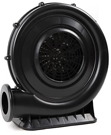 Gebläse Elektrische Luftpumpe 370W Luftgebläse Hüpfburg Gebläsepumpe Ventilator Dauergebläse Leichtgewichtig Tragbar für Aufblasbare Spielzeuge ABS Schwarz 34,5 x 30,5 x 16,5 cm