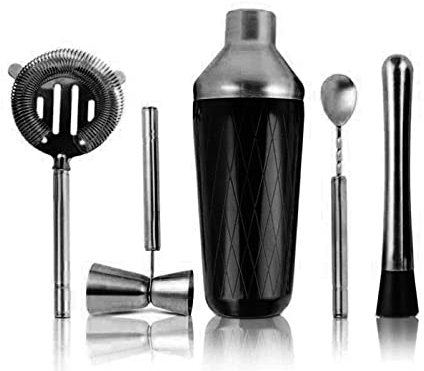 Shaker per Cocktail Cocktail Shaker Bar Set con accessori - Kit Martini con jigger di misurazione e cucchiaio di miscelazione, filtro, utensili for barra professionali Middler Cocktail Set (Color : G