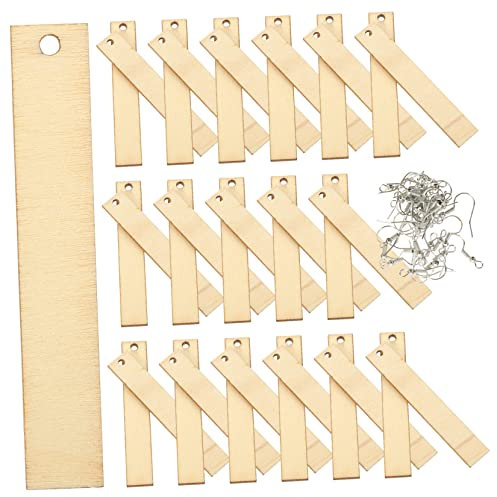 SEWACC Holzohrringe Unfertige Ohrring Ausschnitt Rohlinge Diy Ohrringe Herstellung Holzohrringe Ohrhaken Ohrringe Für Frauen