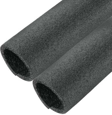 sourcing map Rohrisolierung, Schaumstoffrohr, geteiltes Rohr, 60 mm, Innendurchmesser, 80 mm Außendurchmesser, 91 cm, Gefrierschutz für Kupferrohre, Schwarz, 2 Stück