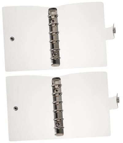 Lurrose 2stücke Pvc-notizbuchhülle Notizbuchschutz Abwischbar Leicht Rutschfest Innenseite Austauschbar Transparent in Separatem Karton Verpackt