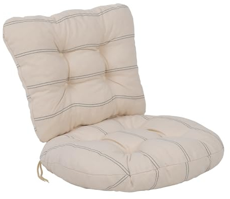 PATIO Rattansessel Auflage 55 cm Marocco 2 teilig Niedriglehner Polster gesteppt mit Schnüren Indoor & Outdoor