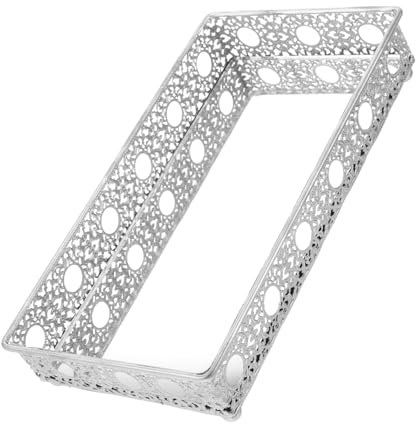 VALICLUD Dekoratives Tablett Für Waschtisch Großes Vintage-tablett Spiegeltablett Aufbewahrungstablett Für Schmuck Und Kompaktes Design Langlebige Metallkonstruktion