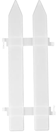 CLSDRZC Cintura Fenceside X Bianco Natale Albero in Pollici 4.6 Picchetto Recinzione 12 Decorazioni per la casa in plastica Decorativa Ghirlanda Natalizia infrangibile