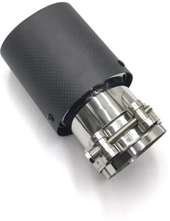 Terminale di Scarico Ingresso (63 Mm) Uscita (89 Terminale Di Scarico In Carbonio/tubo Silenziatore Per BENZ Accessori Auto tubo di scarico(51MM IN-89MM OUT)