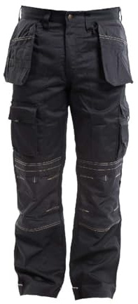 Apache Men's Holster Polycotton Holster Trouser, Black, 30W x 31L