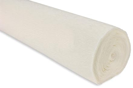 FloristryWarehouse Crepe Paper roll 180g (50X250cm) White (Shade 600)
