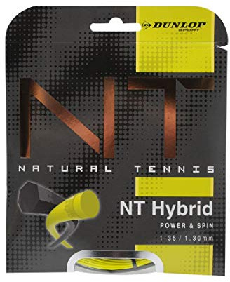 Dunlop Tennis String Revolution NT Hybrid 1.35/1.30 schwarz/gelb 12m Set