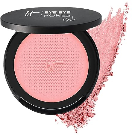 IT Cosmetics Bye Bye Pores Blush, Sweet Cheeks - Sheer, Buildable Color - Diffuses the Look of Pores & Imperfections - With Silk, Hydrolyzed Collagen, Peptides & Antioxidants - 0.192 oz