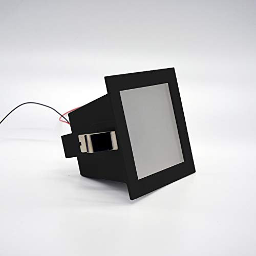 L+ Faretto a incasso da interno Faro da incasso a soffitto quadrato 10cm LED attacco GU10 1x 50W max colore nero