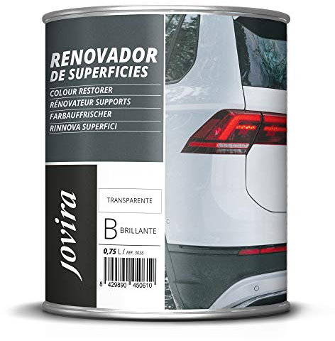 JOVIRA PINTURAS Rénovateur pour surfaces plastiques et métalliques. 0,75 L Régénérer et raviver la couleur endommagées par le soleil. (Voitures, meubles de jardin, métaux) (Incolore, 750 ml (Lot de 1)