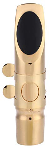 Bocchino per Sax Contralto in Mib 6C, Bocchino Professionale per Sassofono in Ottone con Suono Nitido e Brillante, Facile da Usare, Accessorio Stabile per Principianti e Musicisti