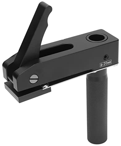 Hilitand Holzwerkzeug Pressplattenhalter Schwarz 3-Gang Einstellbarer Druck-Kniehebel-Halterung Schnellbefestigung für Holzbearbeitungs-Desktop(20 mm)