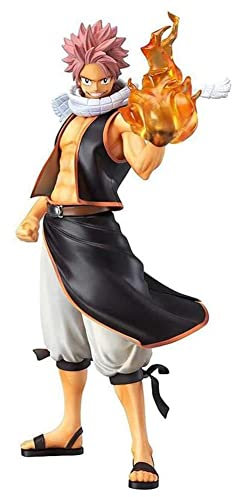 Jiumaocleu Feenschwanz Actionfigur Natsu Dragneel 1:7 Maßstab PVC Anime Figur Modell Statue, 22CM bewegliche Figur Skulptur Spielzeug Sammelfigur für Jungen Mädchen Fans Geschenke Desktop Decor (1PC)