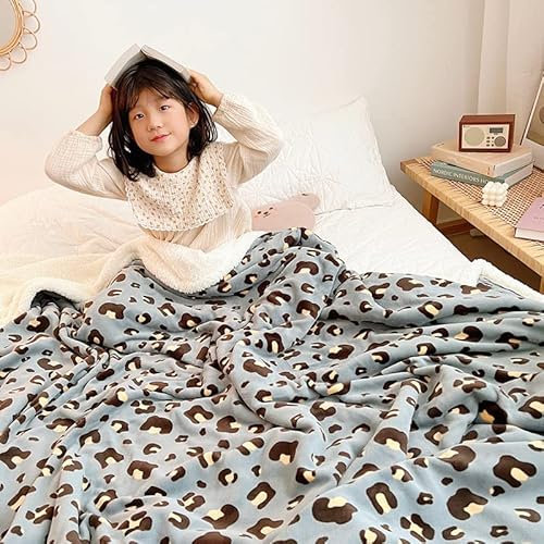 KIMKCY Kuscheldecke Niedliche Gedruckte Koralle Fleece Decke Weich Warm Und Komfortable Kinderdecke Sofa Decke-C2,200 * 230 cm